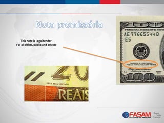 This note is Legal tender
For all debts, public and private
 