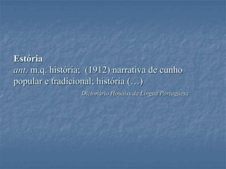 Estórias e parábolas