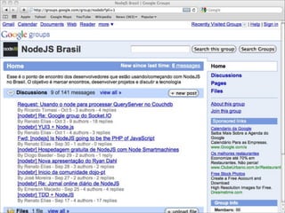 DevInRio 2010 - NodeJS