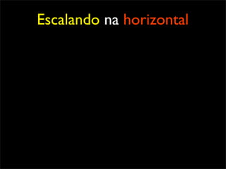 Escalando na horizontal
 