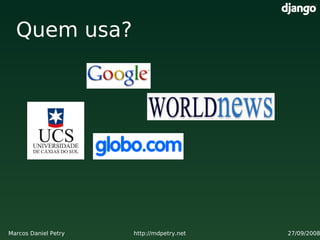 Criando websites a jato com Django