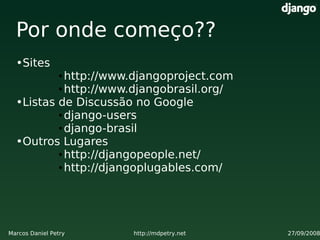 Criando websites a jato com Django