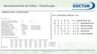 Reconhecimento de Folhas – Classificação
felipengmec@gmail.com 37
 