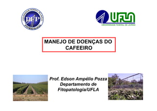 MANEJO DE DOENÇAS DO
      CAFEEIRO




 Prof. Edson Ampélio Pozza
      Departamento de
     Fitopatologia/UFLA
 