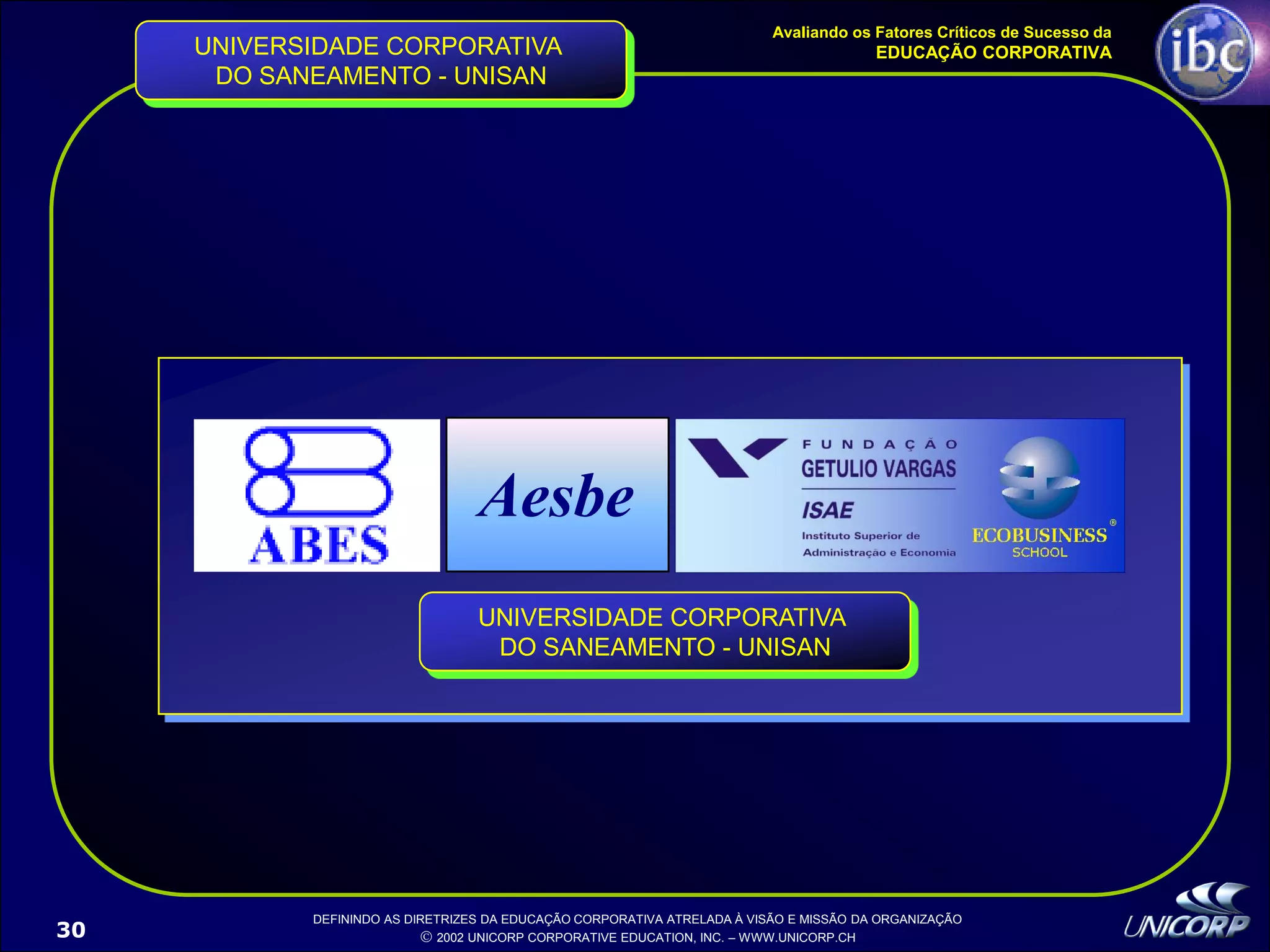 Palestra EducaçãO Corporativa Ibc 1