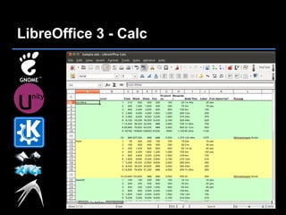 LibreOffice 3 - Calc
 