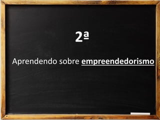 2ª
Aprendendo sobre empreendedorismo
 