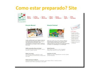 Como estar preparado? Site
 