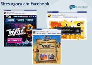Sites agora em Facebook
 
