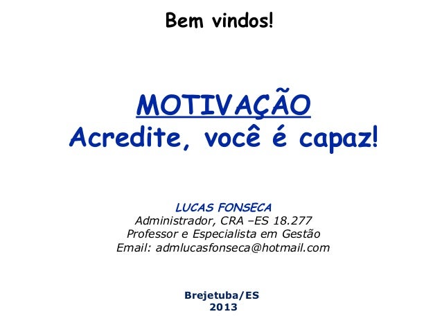 Palestra motivacional Palestra motivacional