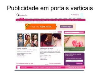 Publicidade em portais verticais
 