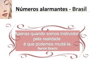 Números alarmantes - Brasil
 