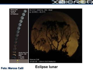 Eclipse lunar Foto: Marcos Calil 