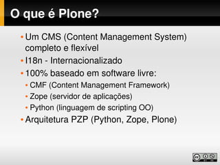 Desenvolvimento web com Python, Zope e Plone
