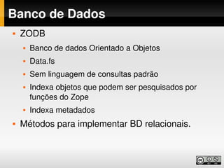 Desenvolvimento web com Python, Zope e Plone