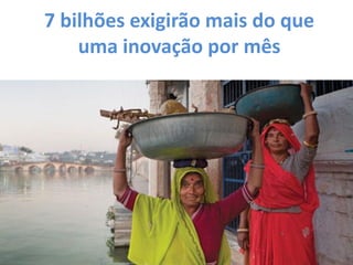 7 bilhões exigirão mais do que uma inovação por mês  