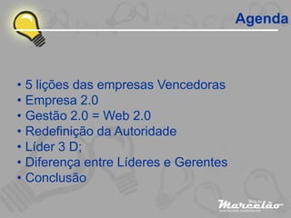Agenda5 lições das empresas Vencedoras