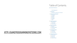 HTTP://GAMEPROGRAMMINGPATTERNS.COM
 