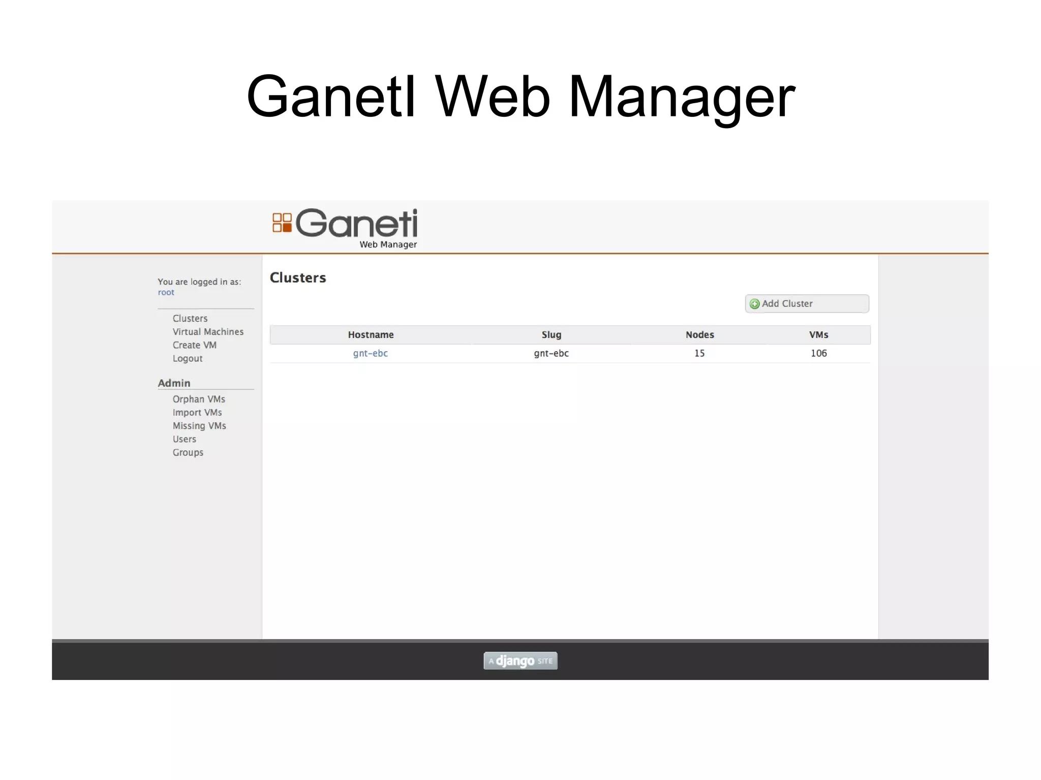 GanetI Web Manager
 