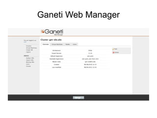 Ganeti Web Manager
 