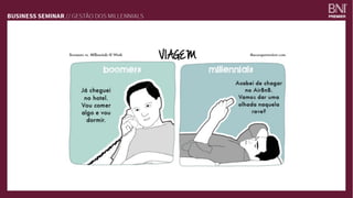 Imaginem todas as
gerações trabalhando
juntas em uma mesma
corporação
 