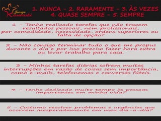 Palestra gestão do tempo