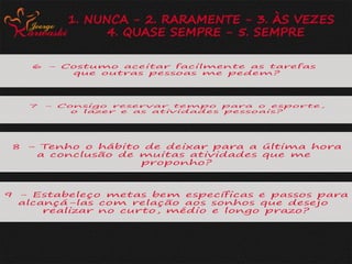 Palestra gestão do tempo