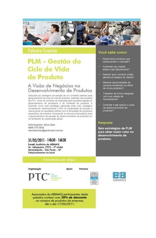 Palestra -  PLM Gestão de Ciclo de vida do Produto