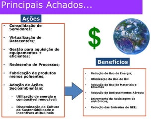 Principais Achados...Ações$Consolidação de Servidores;