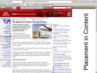 Placement in Content  