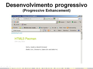 Market share dos navegadores
•   Ie 6
•   Ie 8
•   Firefox
•   Chome
•   safari
 
