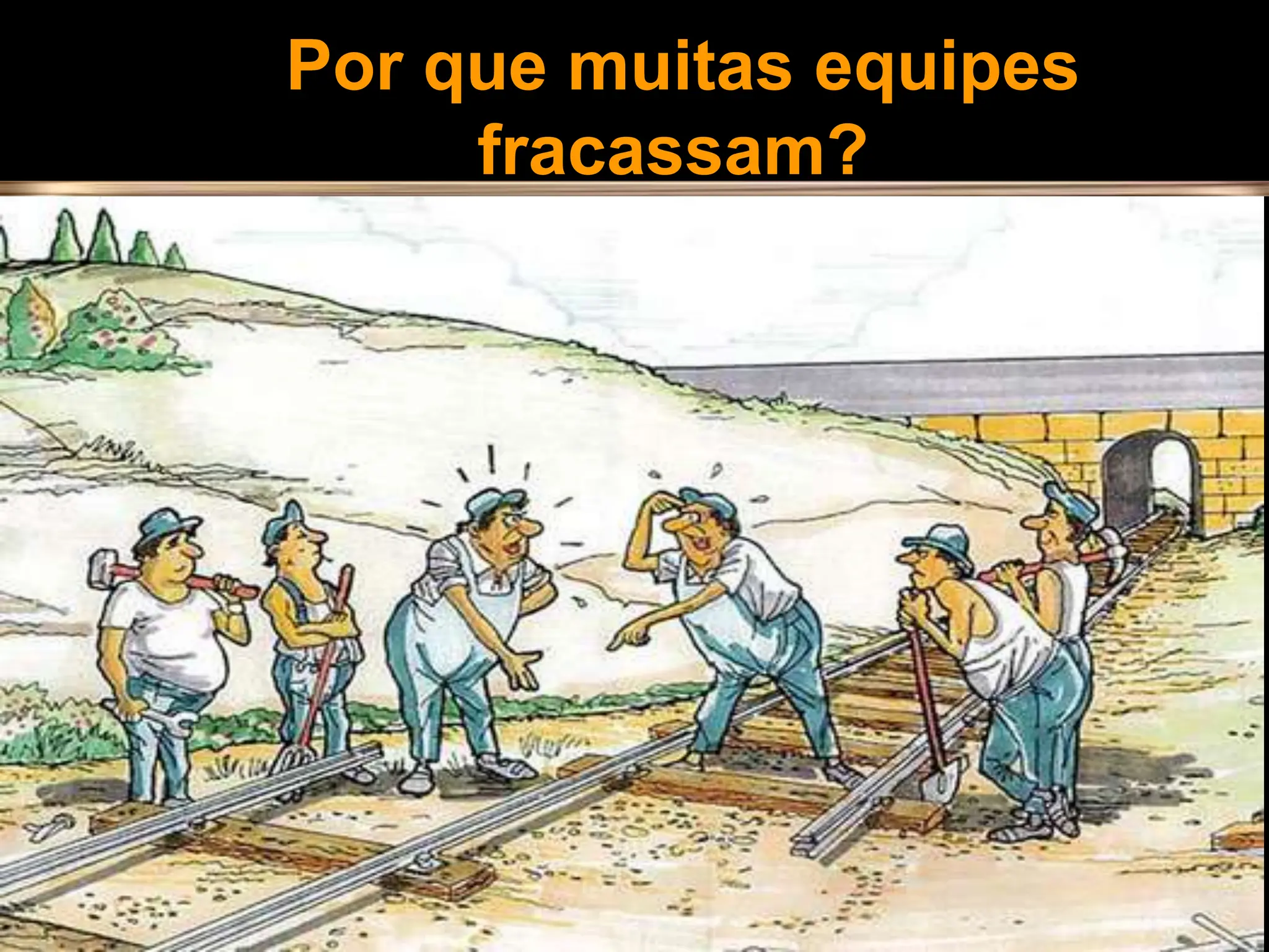 Por que muitas equipes
fracassam?
 