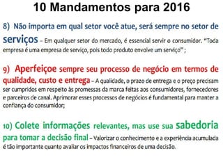 ©Professor Doutor Eduardo Maróstica
10 Mandamentos para 2016
 