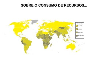 SOBRE O CONSUMO DE RECURSOS...British Thermal Unit = Unidade Térmica Britanica (ou inglesa)). 
