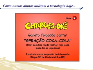 Como nossos alunos utilizam a tecnologia hoje... 