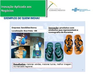 EXEMPLOS DE QUEM INOVA! 