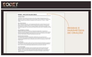REGRAS E
PARÂMETROS
DE CRIAÇÃO
 