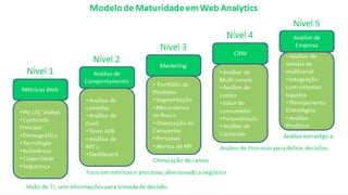 Nível de Maturidade das Empresas nas Mídias Sociais
 