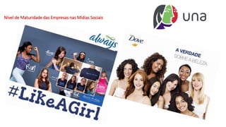 Nível de Maturidade das Empresas nas Mídias Sociais
 
