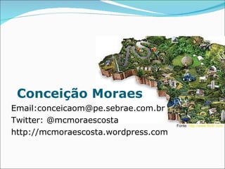 Email:conceicaom@pe.sebrae.com.br Twitter: @mcmoraescosta http://mcmoraescosta.wordpress.com Conceição Moraes Fonte:  http://www.flickr.com 
