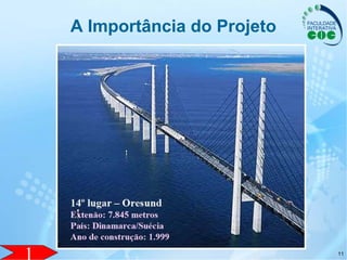 11
A Importância do Projeto
11
 