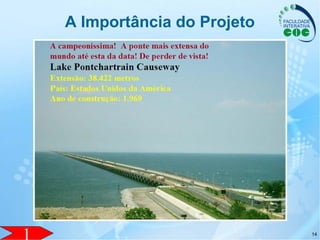 14
A Importância do Projeto
14
 