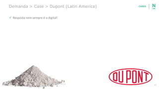 17
Demanda > Case > Dupont (Latin America)
✓ Resposta nem sempre é o digital!
CASES
 