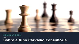 Sobre a Nino Carvalho Consultoria
C O N S U L T O R I A
49
 