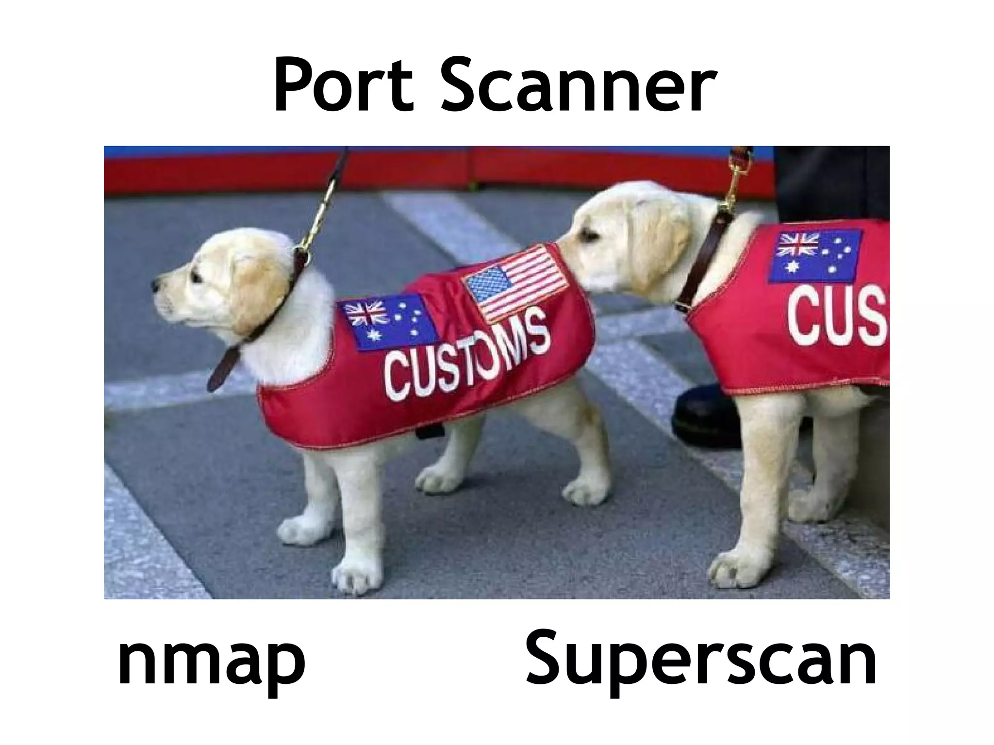 Port Scanner




nmap     Superscan
 