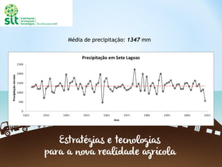 Média de precipitação: 1347 mm
 