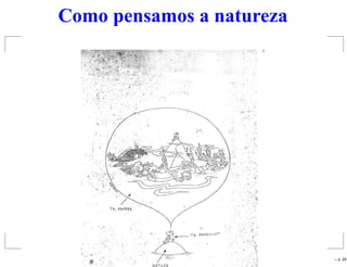 Como pensamos a natureza
– p. 24
 