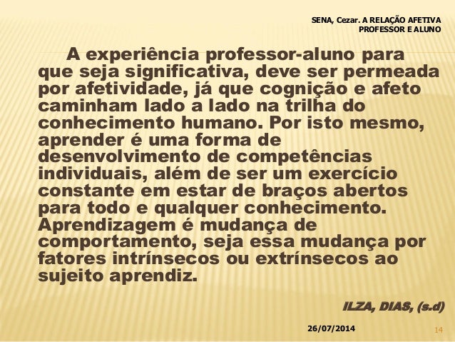 Palestra Relacao Afetiva Professor E Aluno