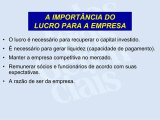 Palestra Lucratividade