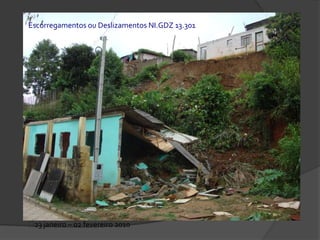 Critérios para reconhecimento de desastres